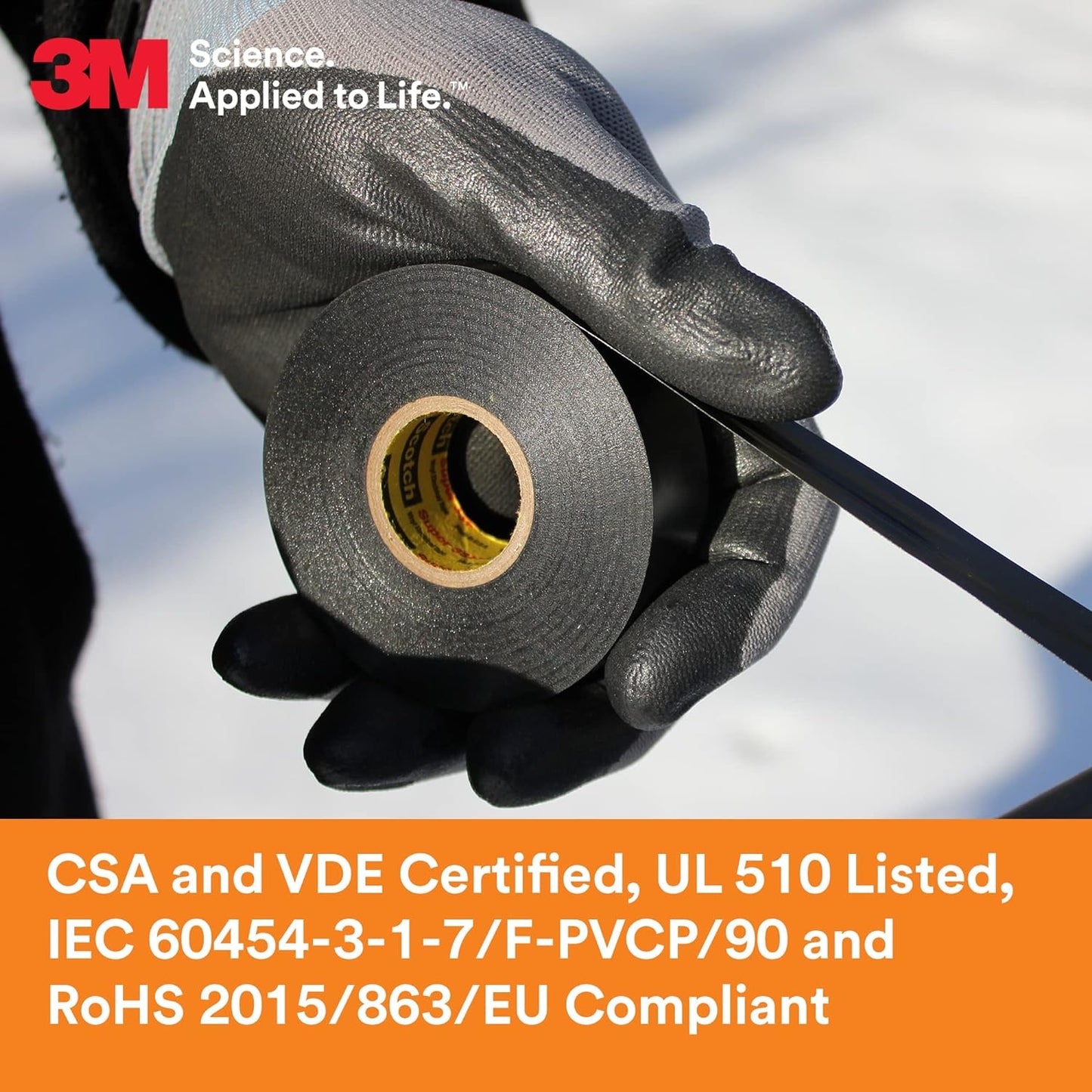 3M Scotch Super 33+ Vinyl Electrical Tape 3/4 in x 52 ft (17 yd) x .007 in