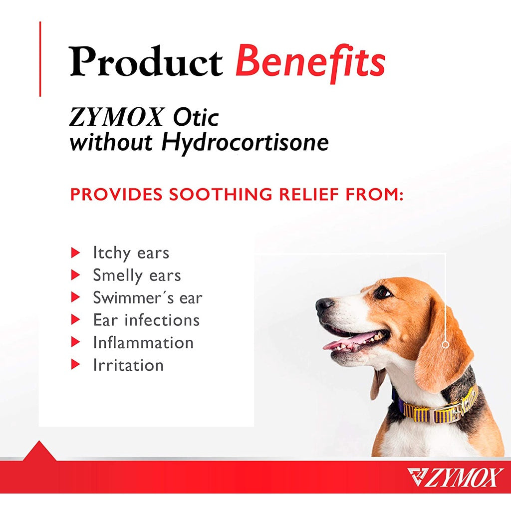 Pet King Brands Zymox Otic Enzymatic Solution for Dogs and Cats Soothes Ear Infections, 1.25 oz