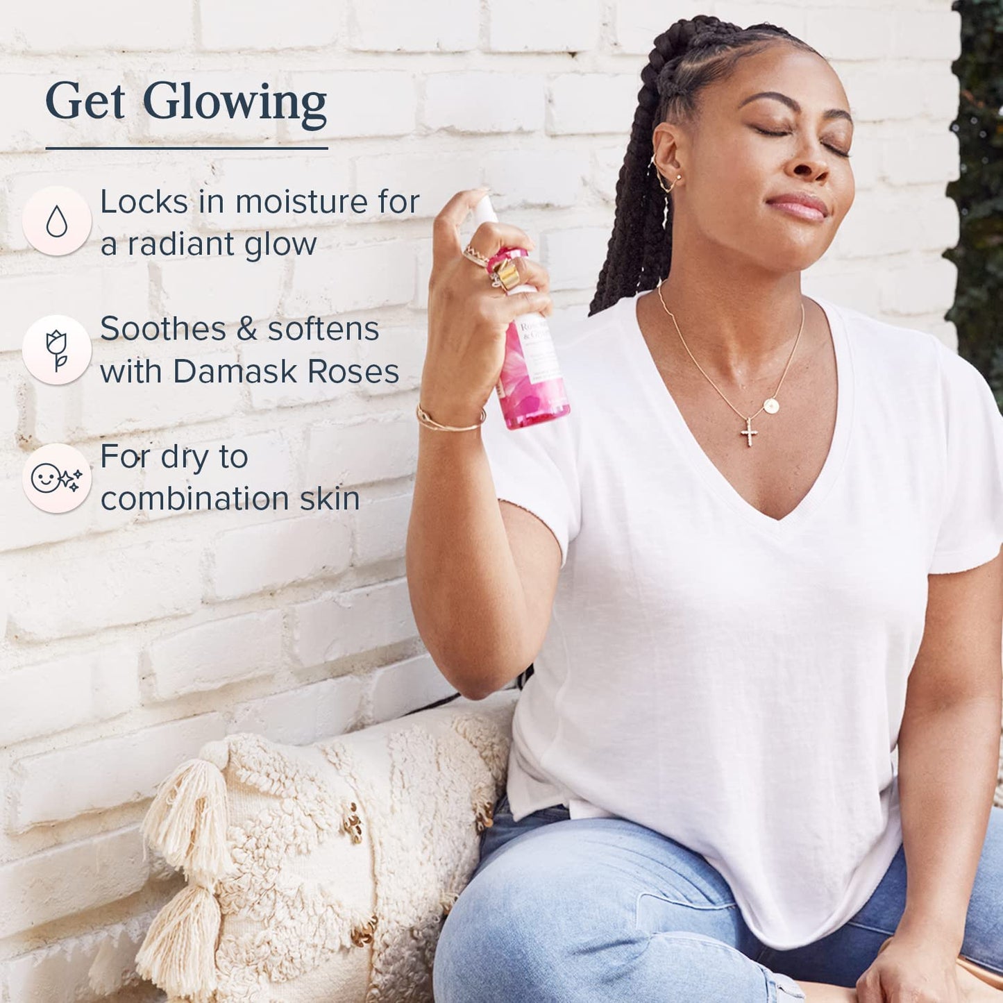 Heritage Store Rosewater & Glycerin Hydrating Facial Mist - 237ml