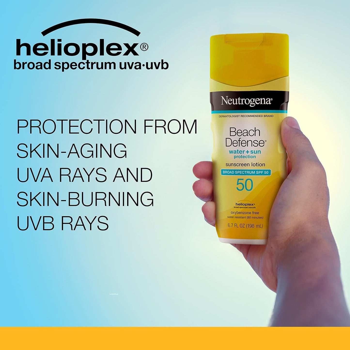 Neutrogena Beach Defense Water + Sun Protection Suncreen Lotion SPF 50 - 6.7 fl oz (198ml)