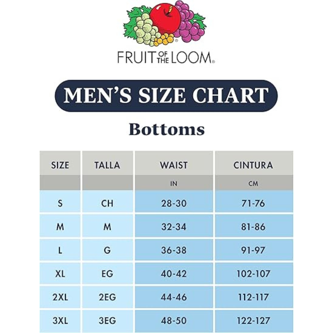 Fruit of the Loom Cotton Men's Briefs, 6 Pack
