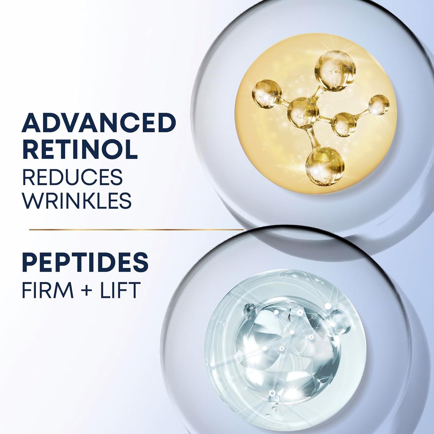 ROC Derm Correxion Dual Eye Cream Advanced Retinol & Peptides, 2 x 0.34 fl. oz / 10 ml with Retinol Eye Cream Packette