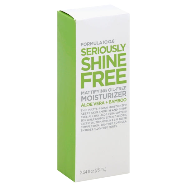 FORMULA 10.0.6 Ten O Six Seriously Shine-Free Moisturizers, Aloe Vera+Bamboo, 2.54 fl.oz / 75ml