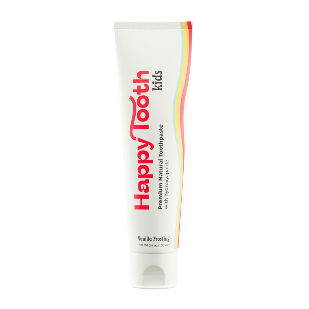 Happy Tooth Kids Fluoride-Free Toothpaste Vanilla Frosting, 100 ml / 3.4 oz