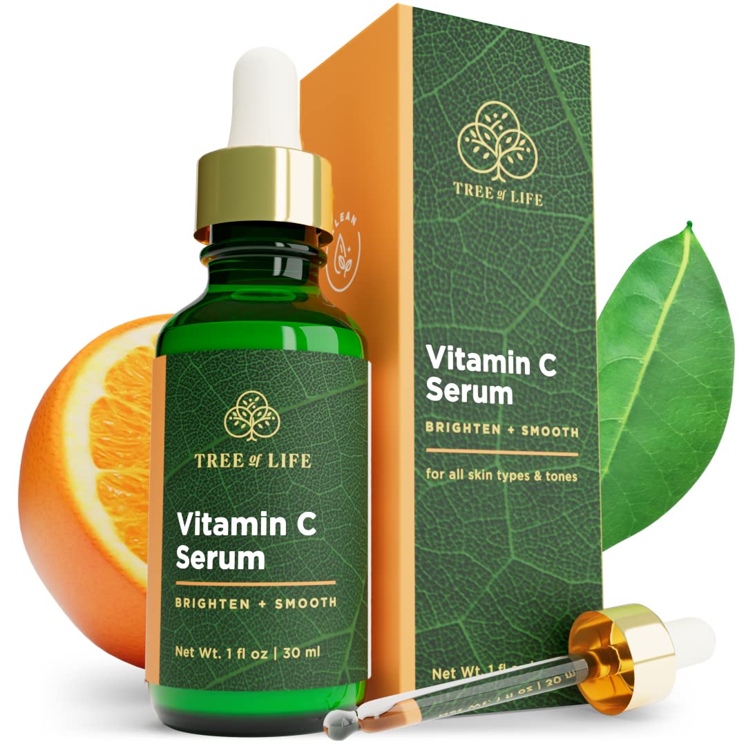 Tree of Life Vitamin C Serum for Face, Anti Aging (1 oz)