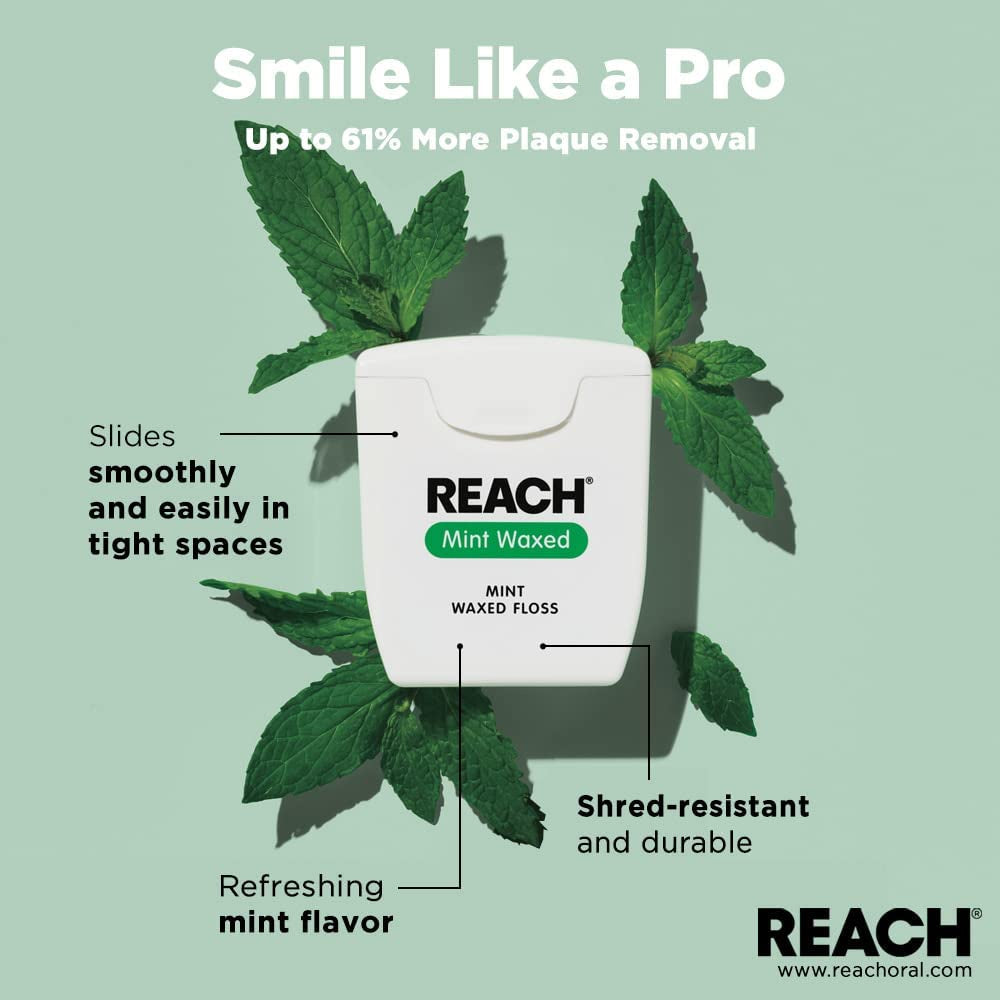 Reach #1 Mint Waxed Selling Floss 55 yd
