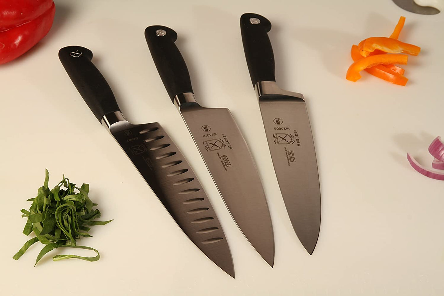 Mercer Culinary Genesis Short Bolster Chef's Knive Black 8 Inch