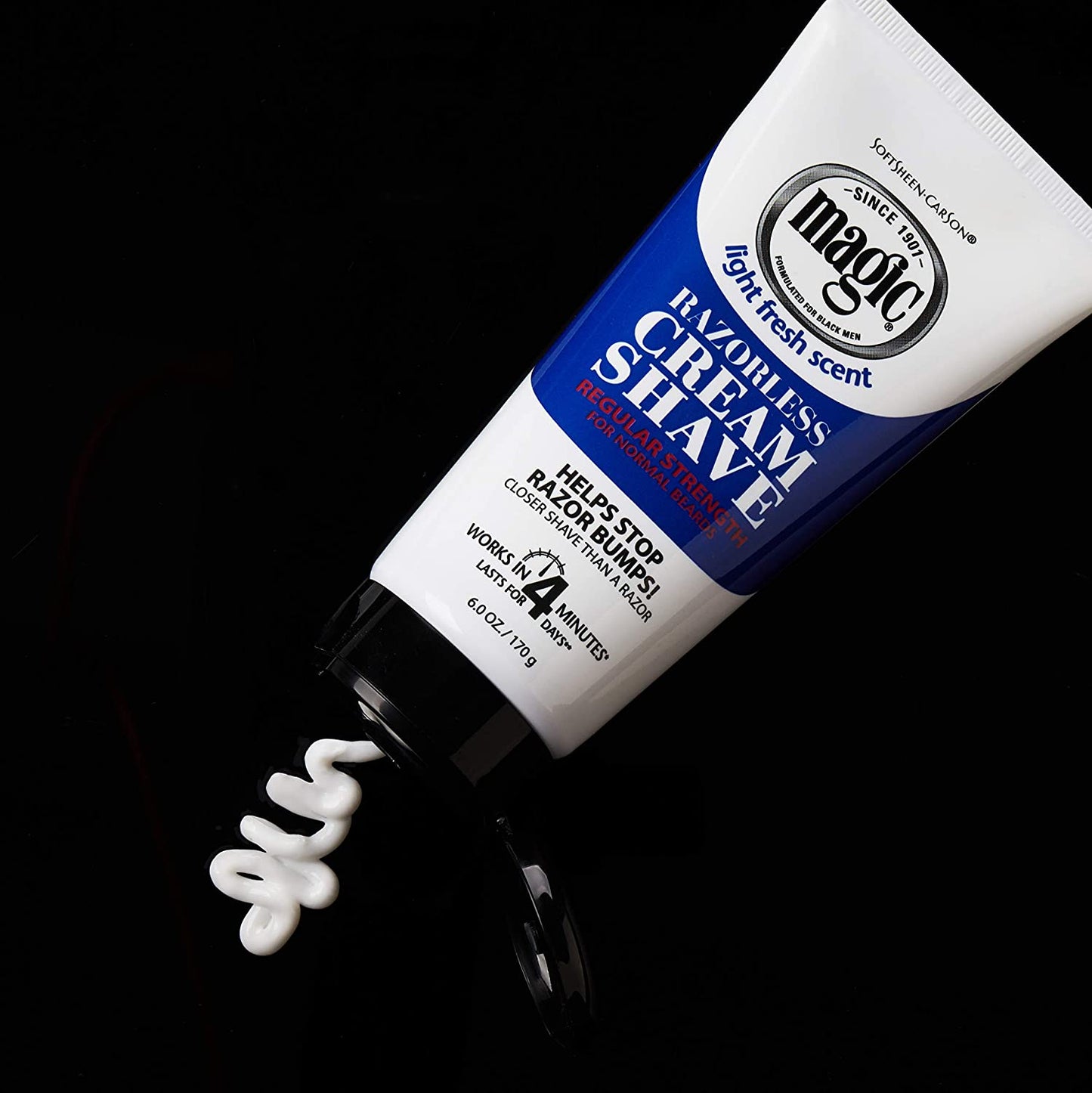 Softsheen Carson Magic Razorless Shave Cream Regular Strength, 6 oz