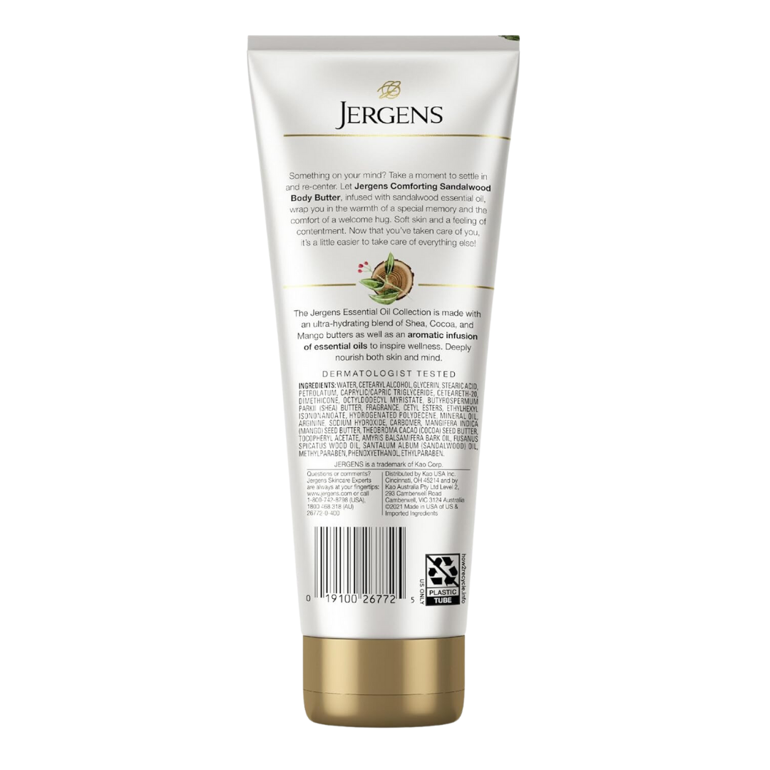 Jergens Sandalwood Comforting Lotion with Warm Spice Essential Oil 7 fl. oz. (207mL)