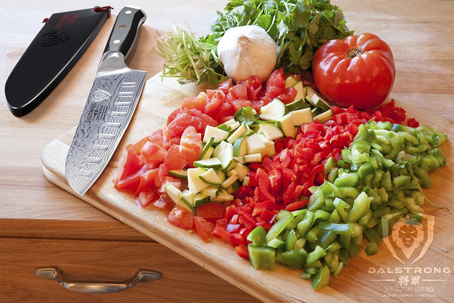 DALSTRONG Santoku Knife - 7 inch - Shogun Series, Japanese AUS-10V Super Steel 67 Layers