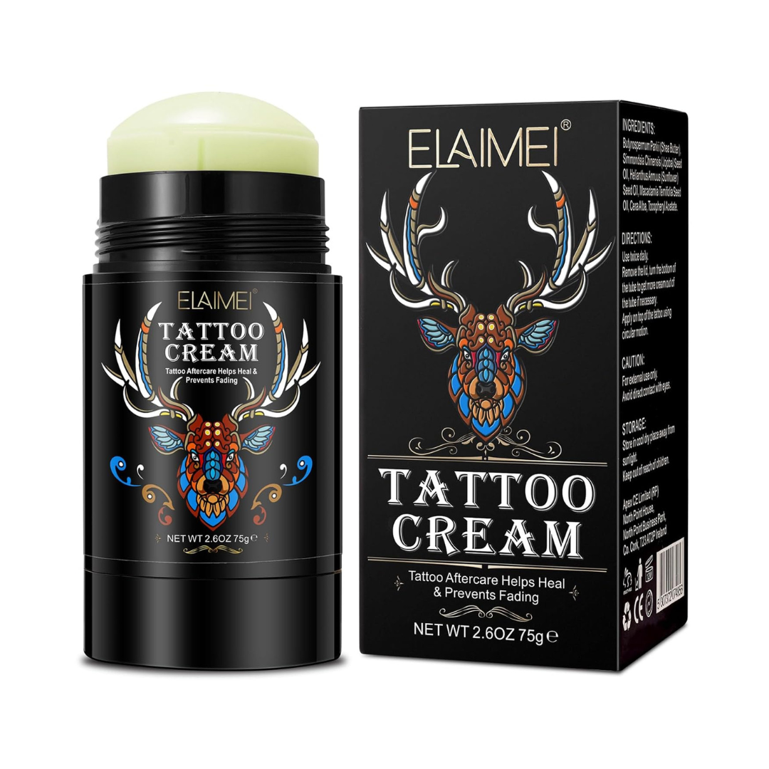 Elaimei Tattoo Cream Aftercare Helps Heal & Prevent Fading 2.6oz / 75g