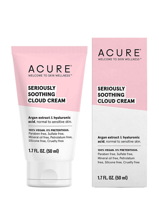 ACURE Seriously Soothing Cloud Cream with Argan Oil & Hyaluronic Acid, 1.7 fl.oz / 50ml