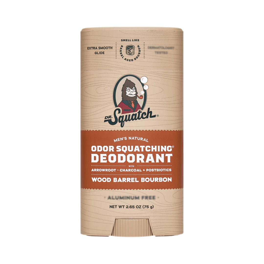 Dr. Squatch Men's Natural Odor Squatching Deodorant, 2.65 oz / 75 g