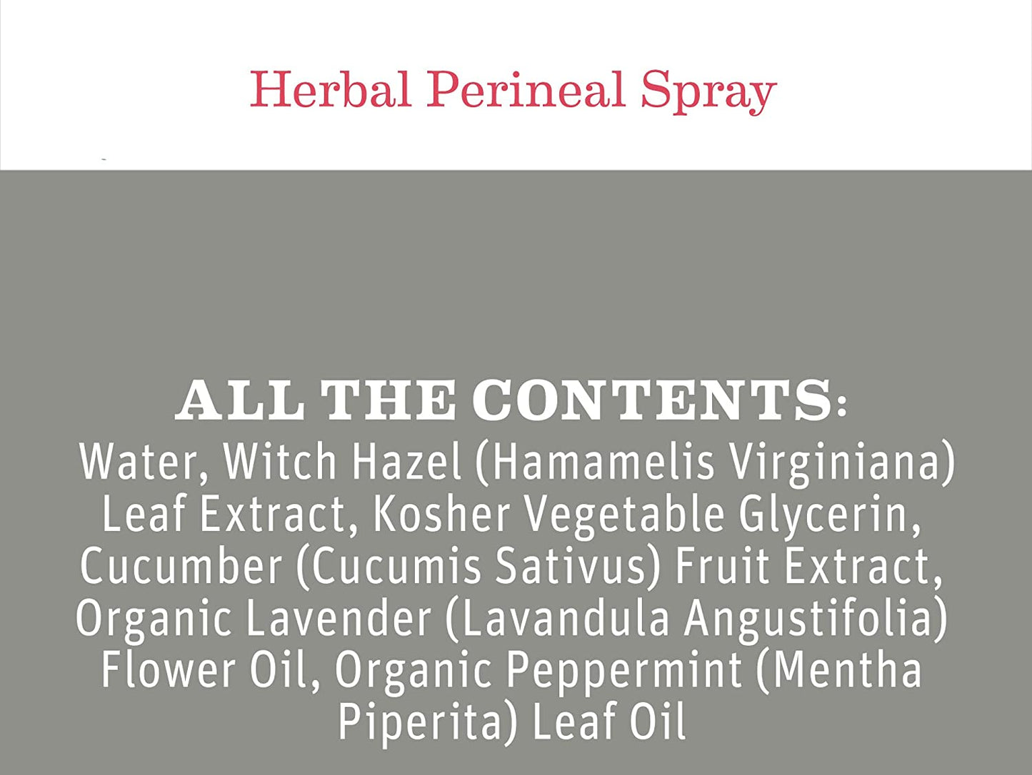 Herbal Perineal Spray by Earth Mama  Safe for Pregnancy and Postpartum, 4-Fluid Ounce