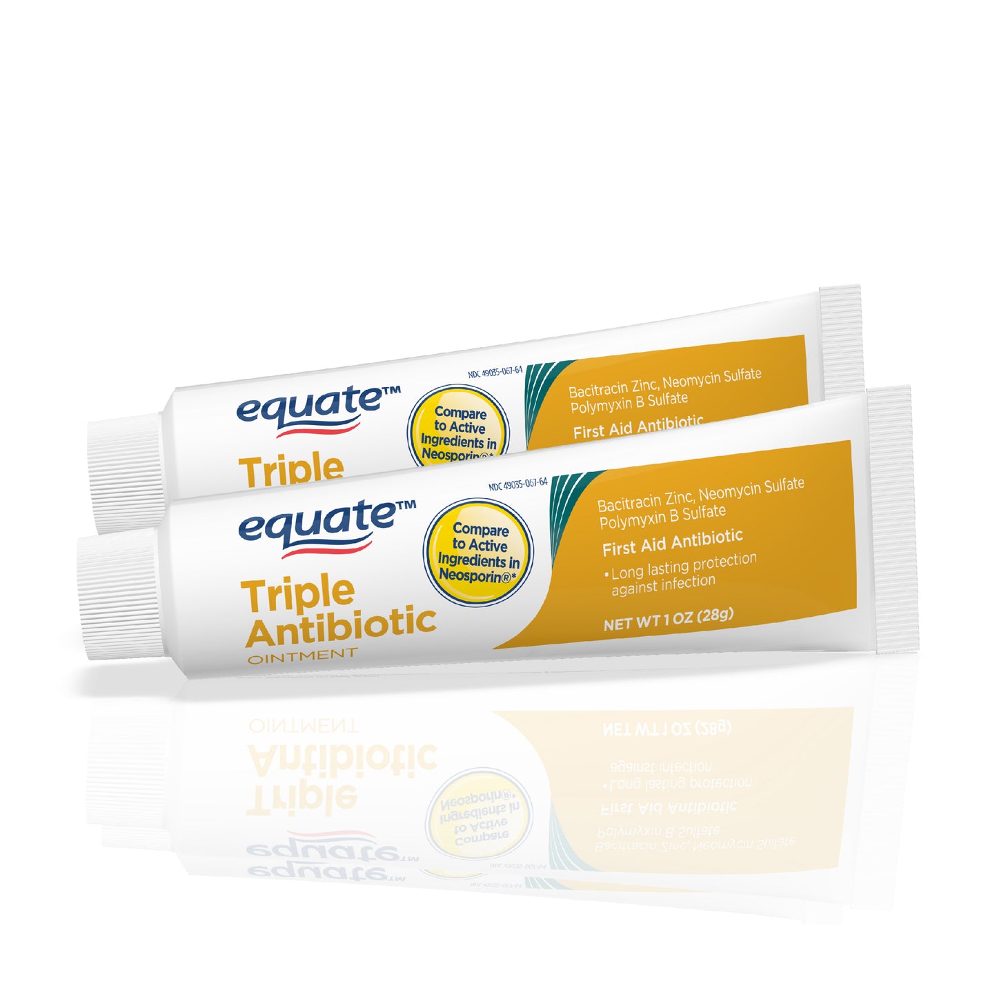 Equate Triple First Aid Ointment, 1 oz. / 28g each, Pack of 2