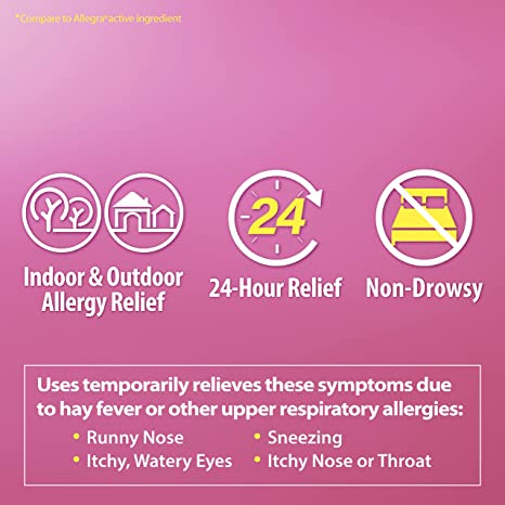 HealthA2Z Non - Drowsy Allergy Relief 124 Caplets