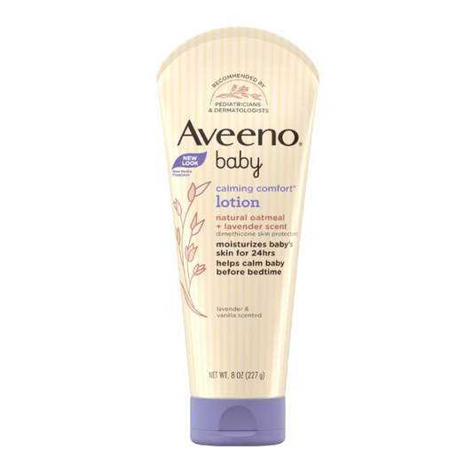 Aveeno Baby Calming Comfort Lotion Natural Oatmeal Lavender & Vanilla Scented 227g