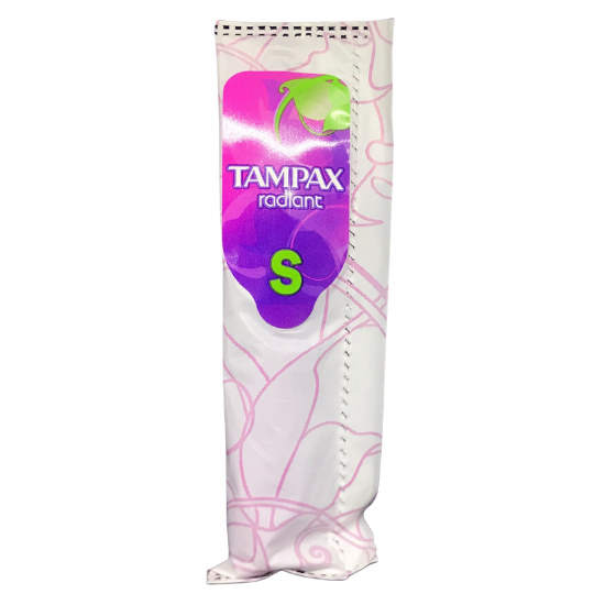 Tampax Radiant Regular or Super Absorbency Unscented Tampons