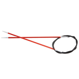 Lotus Yarns KP Zing Fixed Circular Knitting Needle - 32in/80cm Light Aluminium, 2.25mm (US1), Silver - View #9