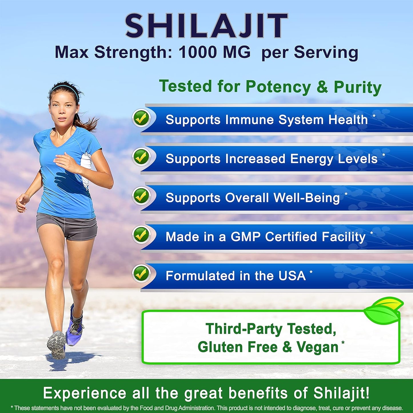 ASquared Shilajit 1000mg Ultra Strength (120 Capsules)