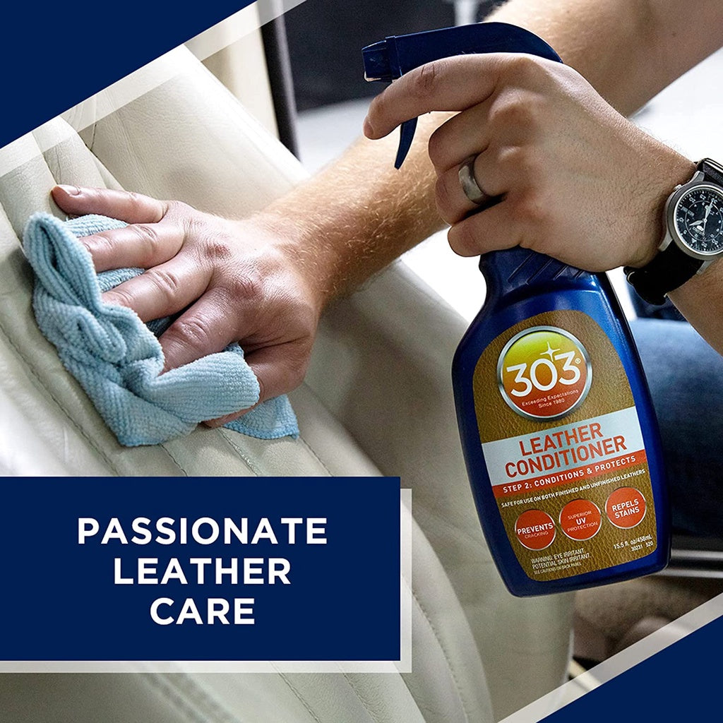 303 Leather Cleaner - Step 1: Cleans and Preps,15.5 fl.oz / 458ml