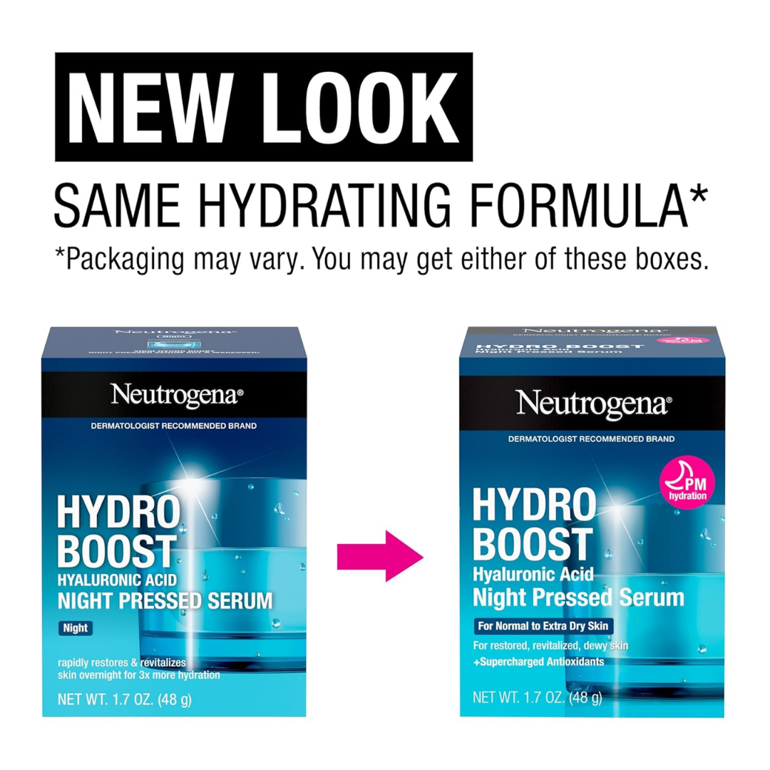 Neutrogena Hydroboost Night Pressed Serum 1.7 oz / 48g