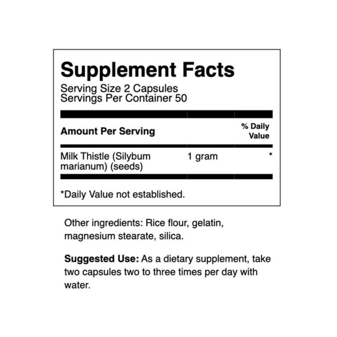 Swanson Full Spectrum Milk Thistle Detoxification Support 500mg - 100 Capsules