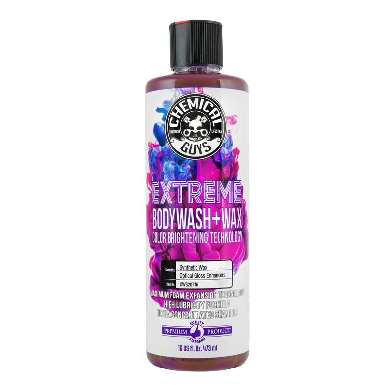 Chemical Guys CWS20716 Extreme  Bodywash + Wax Color Brightening Technology 16 Fl Oz (473 ml)