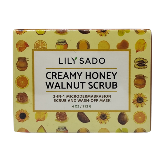 Lily Sado Creamy Honey Walnut Facial Scrub, 112 g / 4 oz.