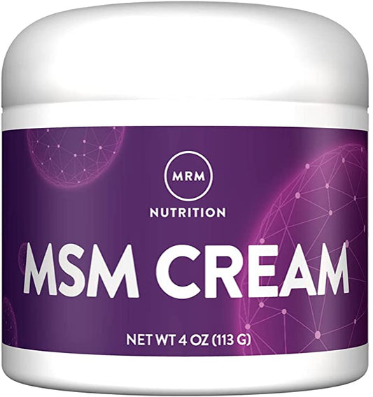 MRM Nutrition MSM Cream, Net Wt. 4 Oz. 113g