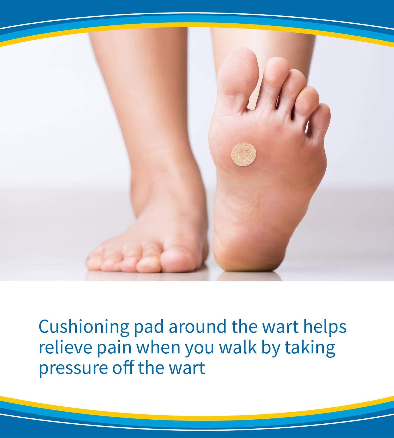 Dr. Scholl’s Clear Away Plantar Wart Remover for Feet, 24 Discs & Cushioning Pads