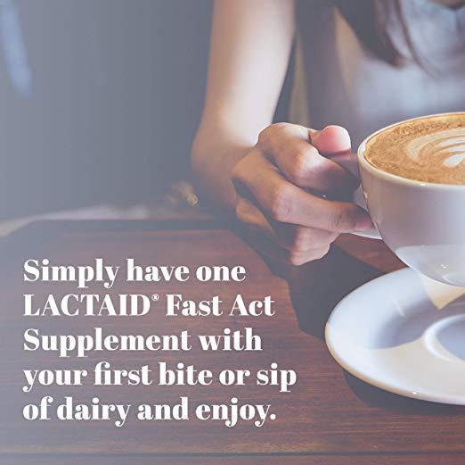 Lactaid Fast Act Lactose Intolerance Chewables with Lactase Enzymes | Vanilla Twist - 60 Chewables