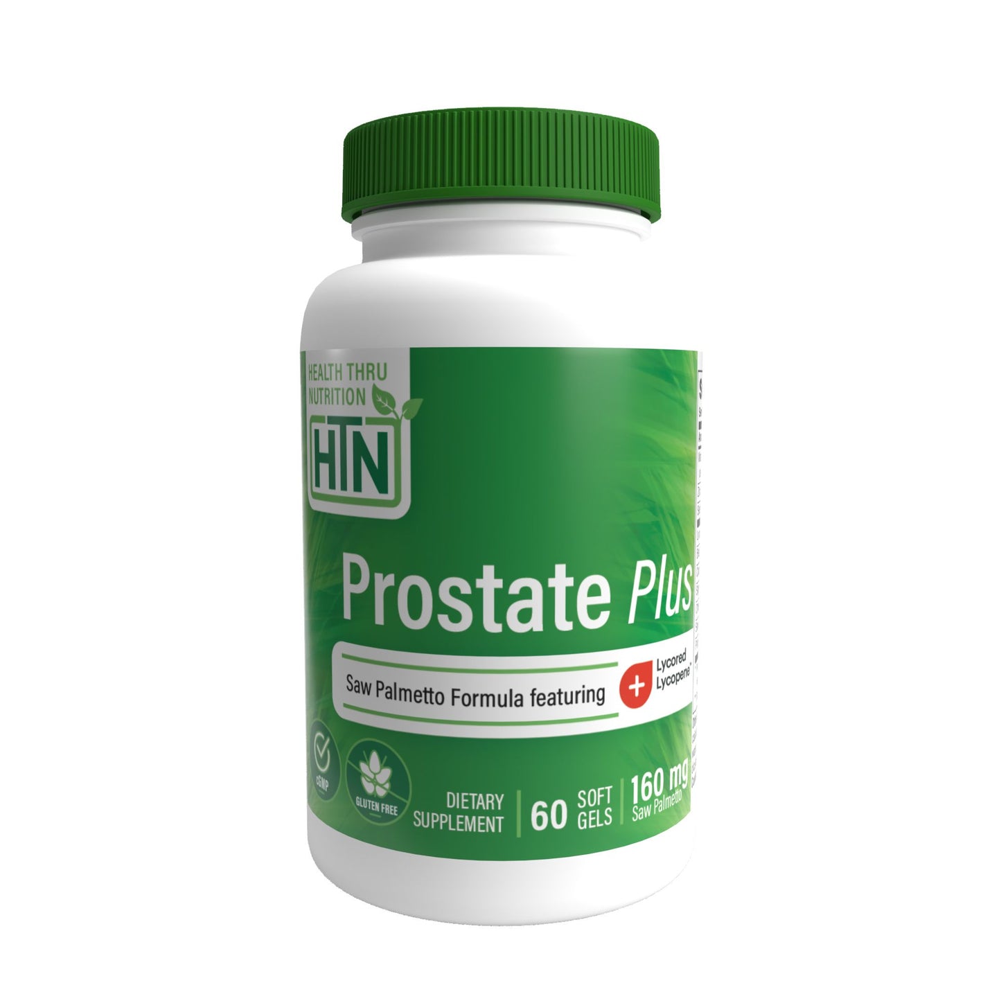 Health Thru Nutrition Prostate Plus Saw Palmetto Formula featuring Lycored & Lycopene Supplement For Men, 60 Softgels