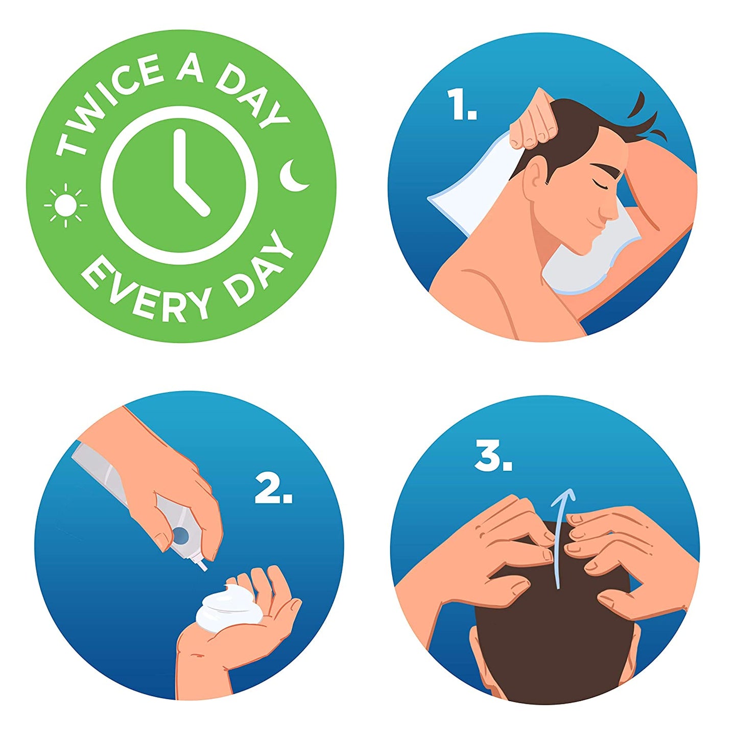 Mens ROGAINE 5% Minoxidil Topical Aerosol, Hair Regrowth Treatment (Unscented Foam) One Month Supply