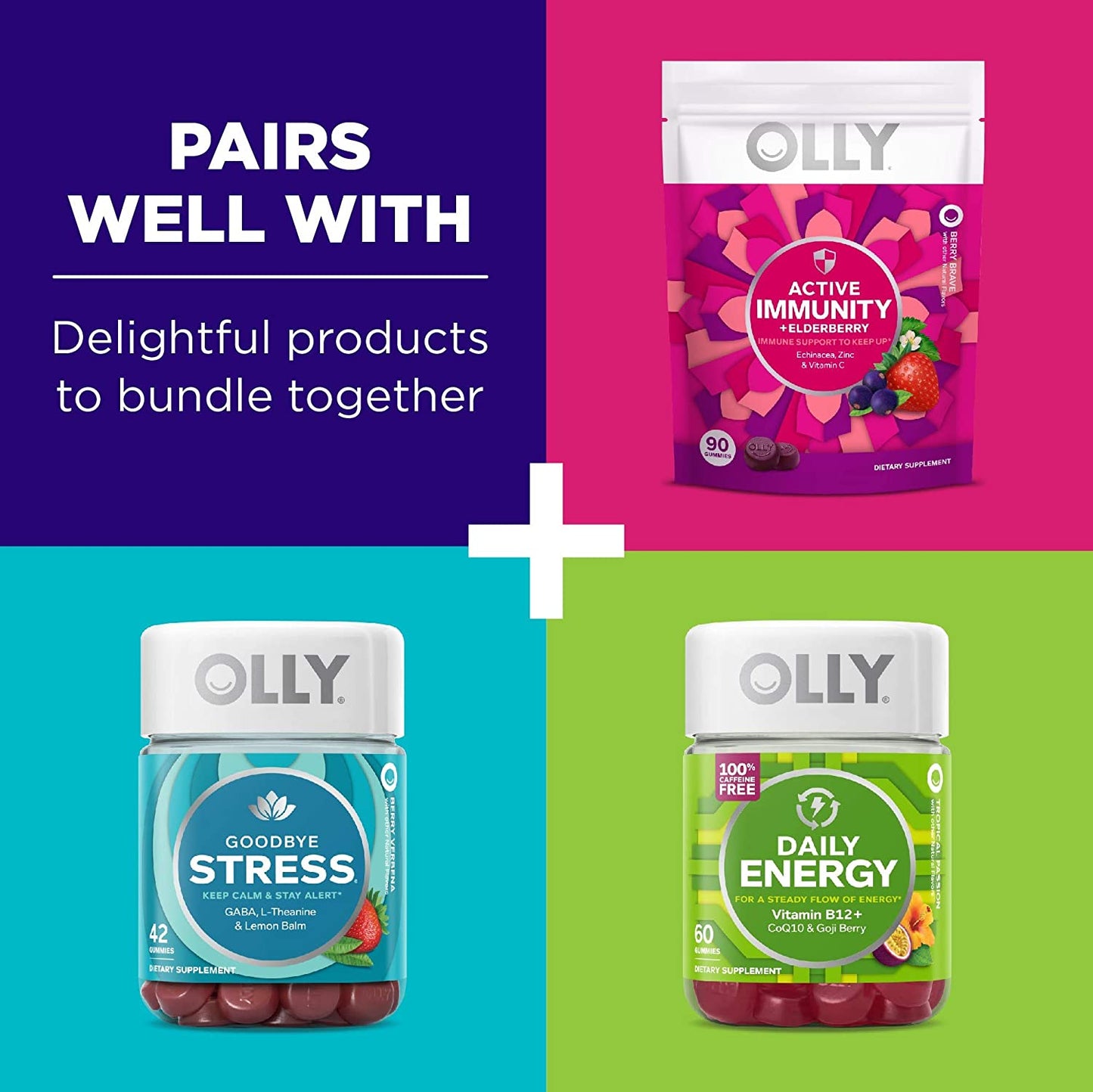 Olly Extra Strength Sleep Melatonin, L-Theanine & Botanicals BlackBerry Zen Flavor, 50 Gummies