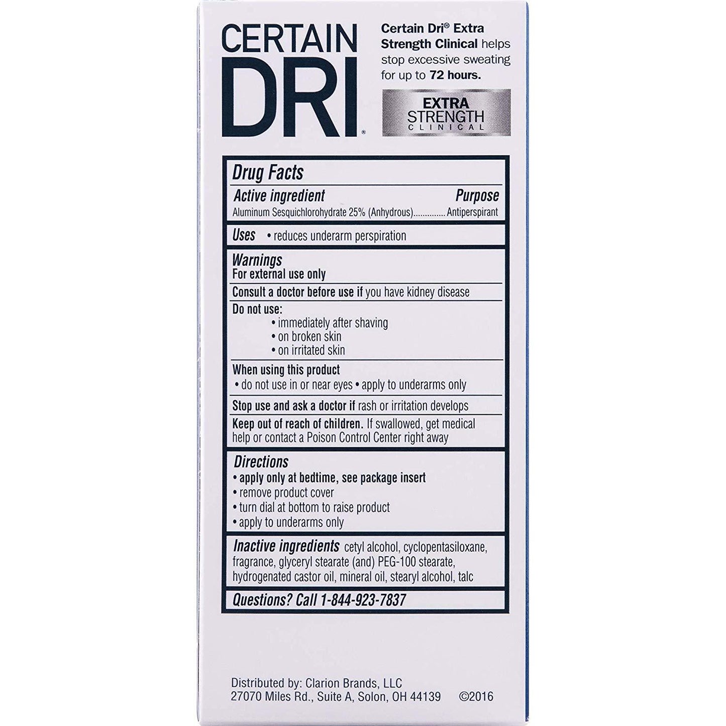 Certain Dri Extra Strength Clinical Antiperspirant Deodorant Powder Fresh, Solid 1.7oz