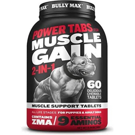 The Original Bully Max Supplements Muscle Builder for Dogs, 60 Tablets PACKAGING MAY VARY