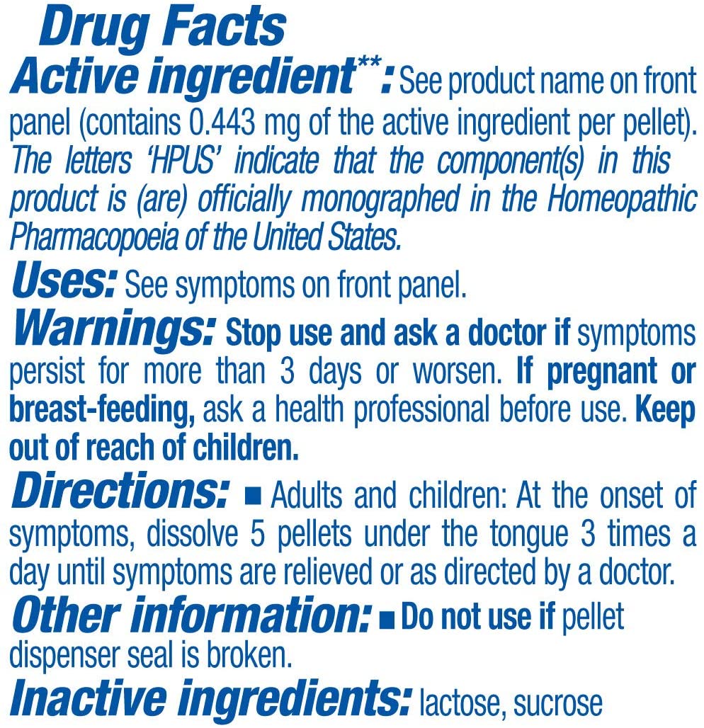 Boiron Nux Vomica Homeopathic Medicine for Heartburn & Drowsiness, (80 Pellets each) (Pack of 3)