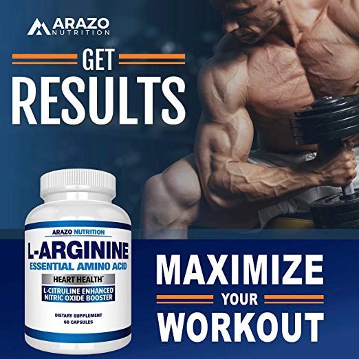 Arazo Nutrition Premium L Arginine 60 Capsules