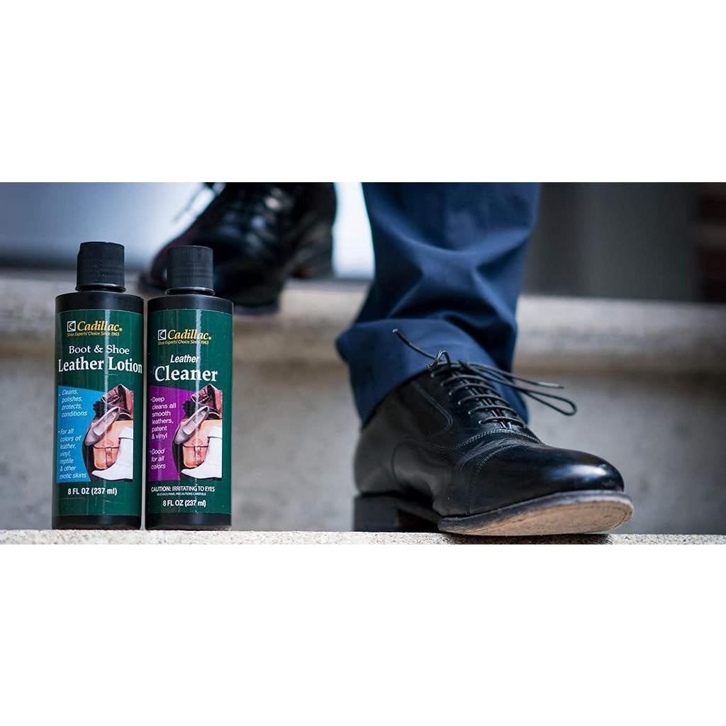 Cadillac Leather Cleaner Great for Shoes, Boots, Handbags, Car Upholstery, Furniture 237 ml / 8 oz