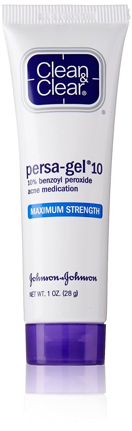 Clean & Clear Persa-Gel 10 Acne Spot Treatment Medication, 1 Oz Benzoyl Peroxide 10%