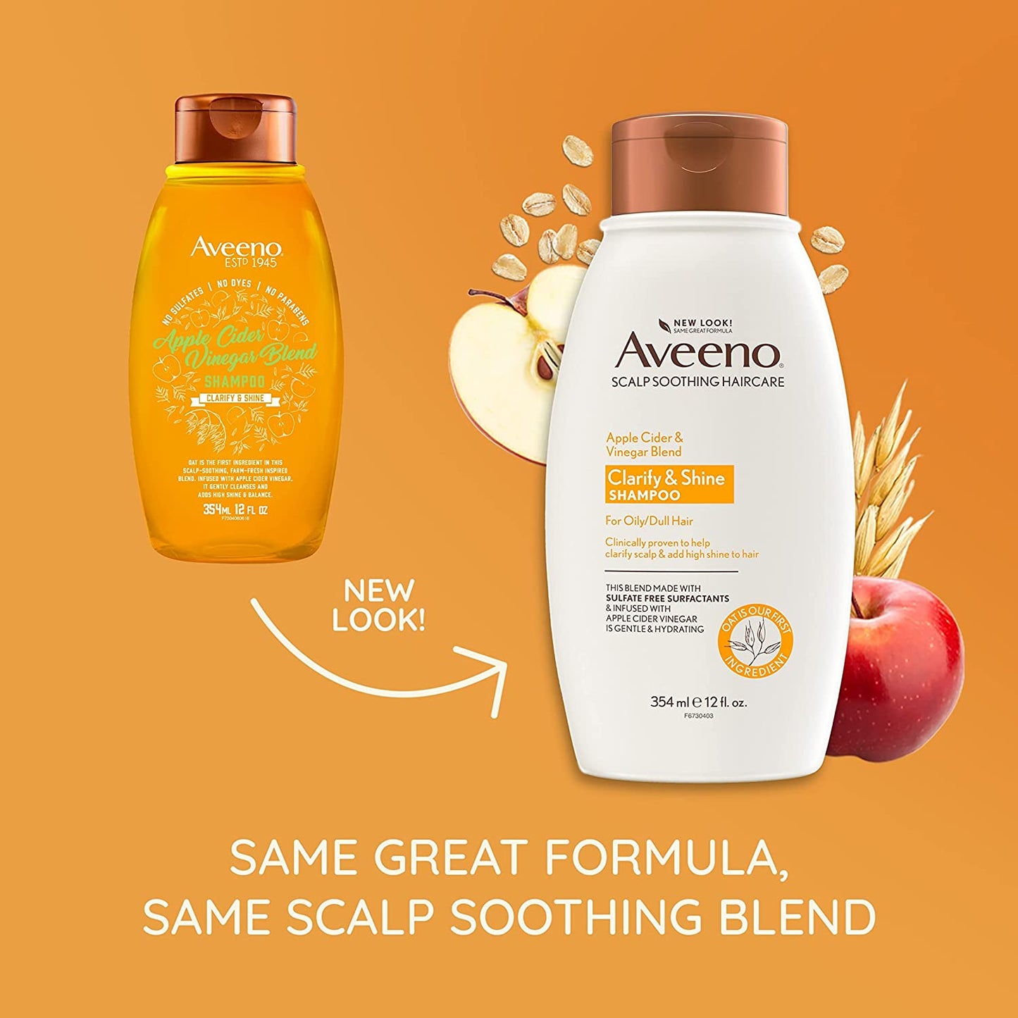 Aveeno Scalp Soothing Apple Cider Vinegar Blend Shampoo 1 Count