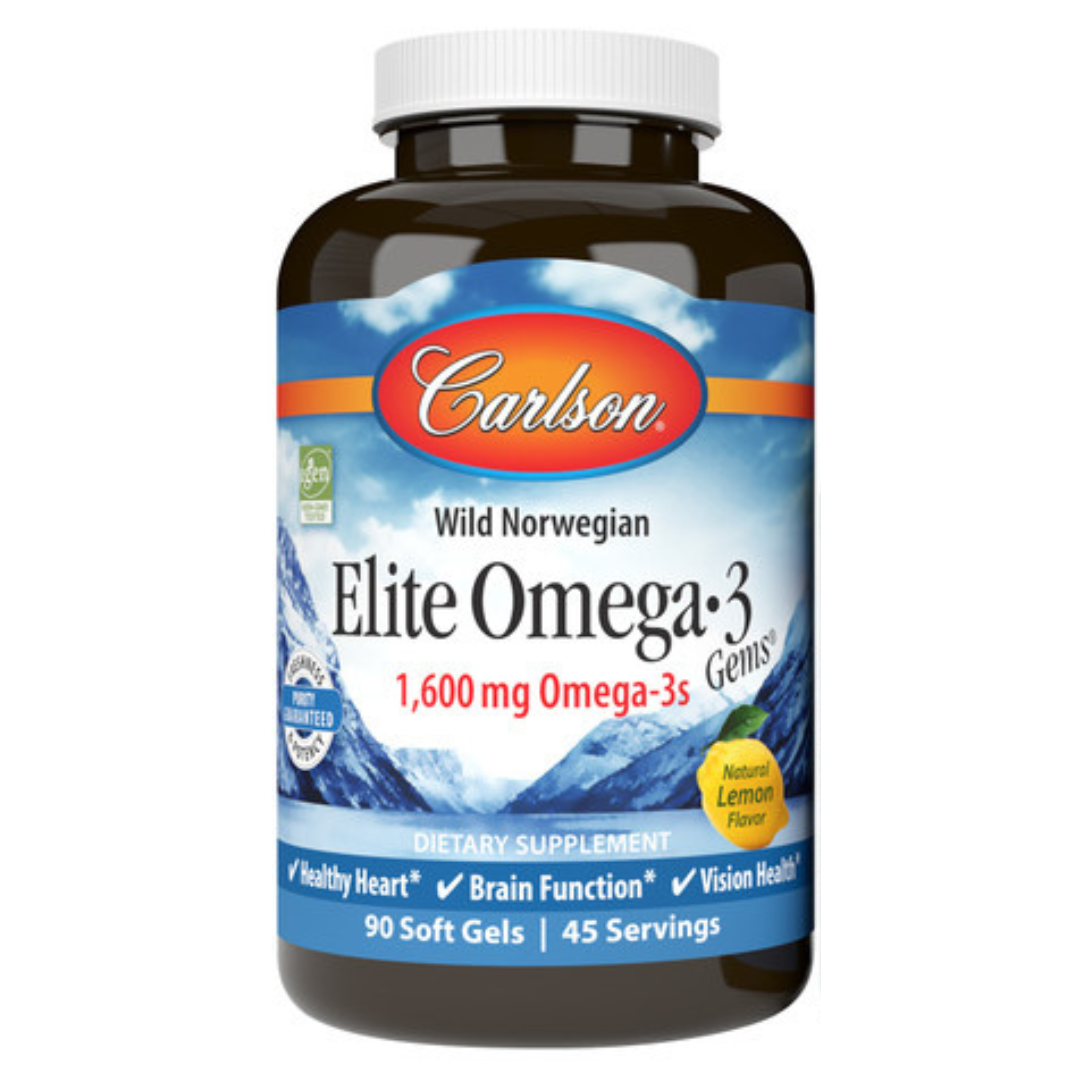 Carlson Elite Omega-3 Gems 1,600mg
