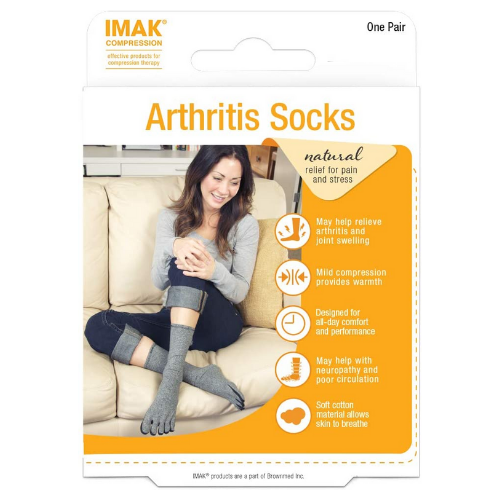 IMAK Arthritis 1 Pair Medium Socks Natural Relief for Pain and Stress (A20191)