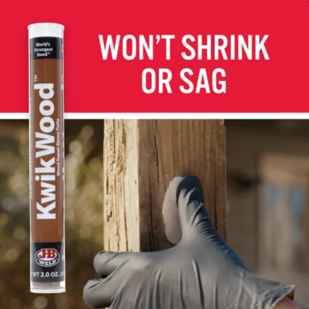 JB Weld Kwikwood Wood Repair Repair Epoxy Putty 2 oz / 57g (8258)