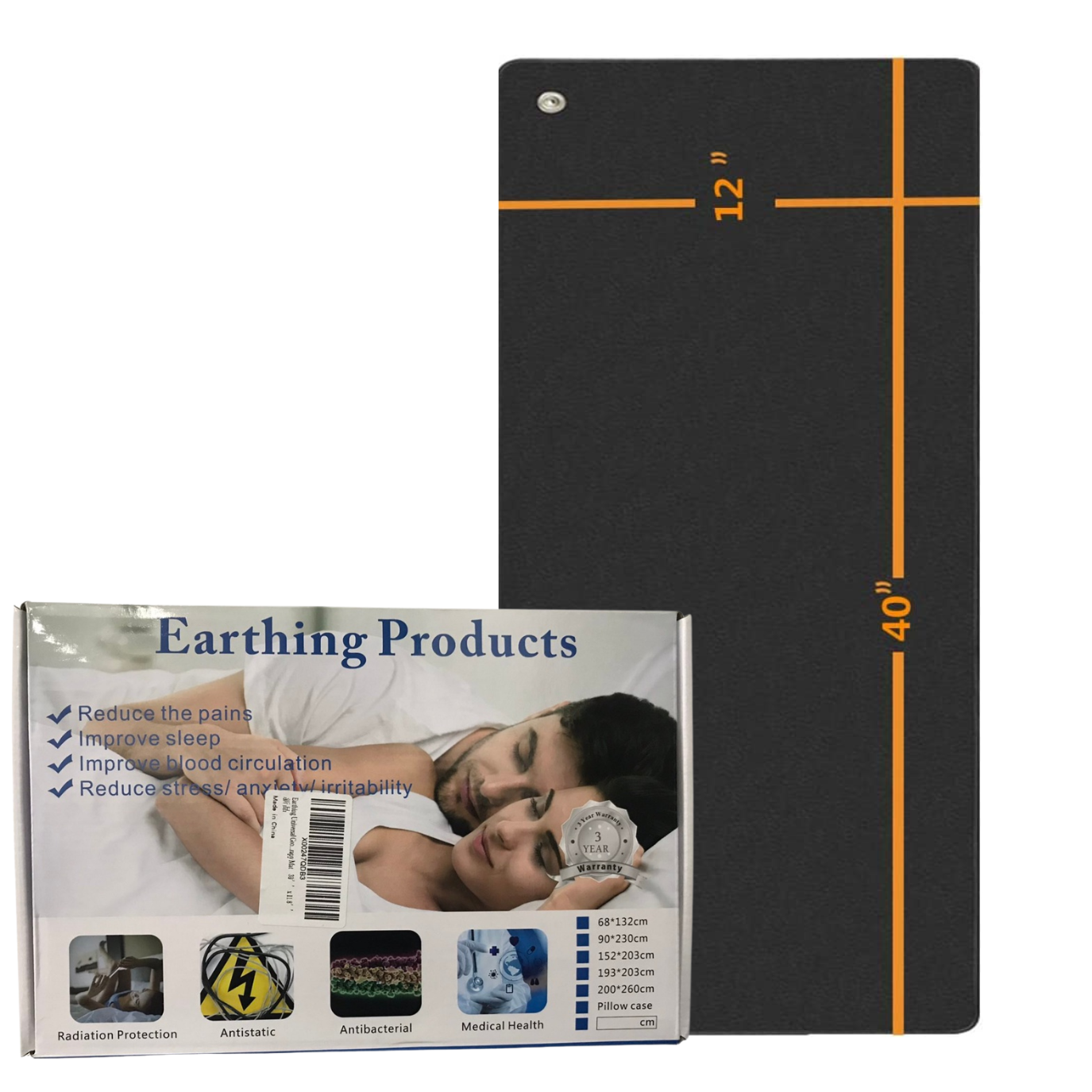 REALYOU Earthing Universal Grounding Therapy Mat 39 x 11.8 inches