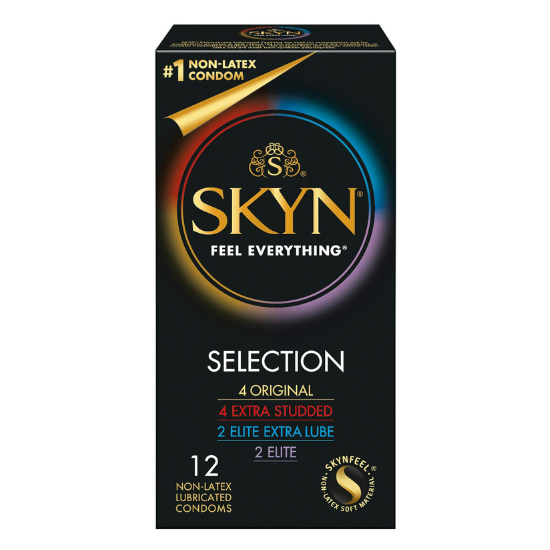SKYN Selection Variety Pack (12 Non-Latex Condoms)