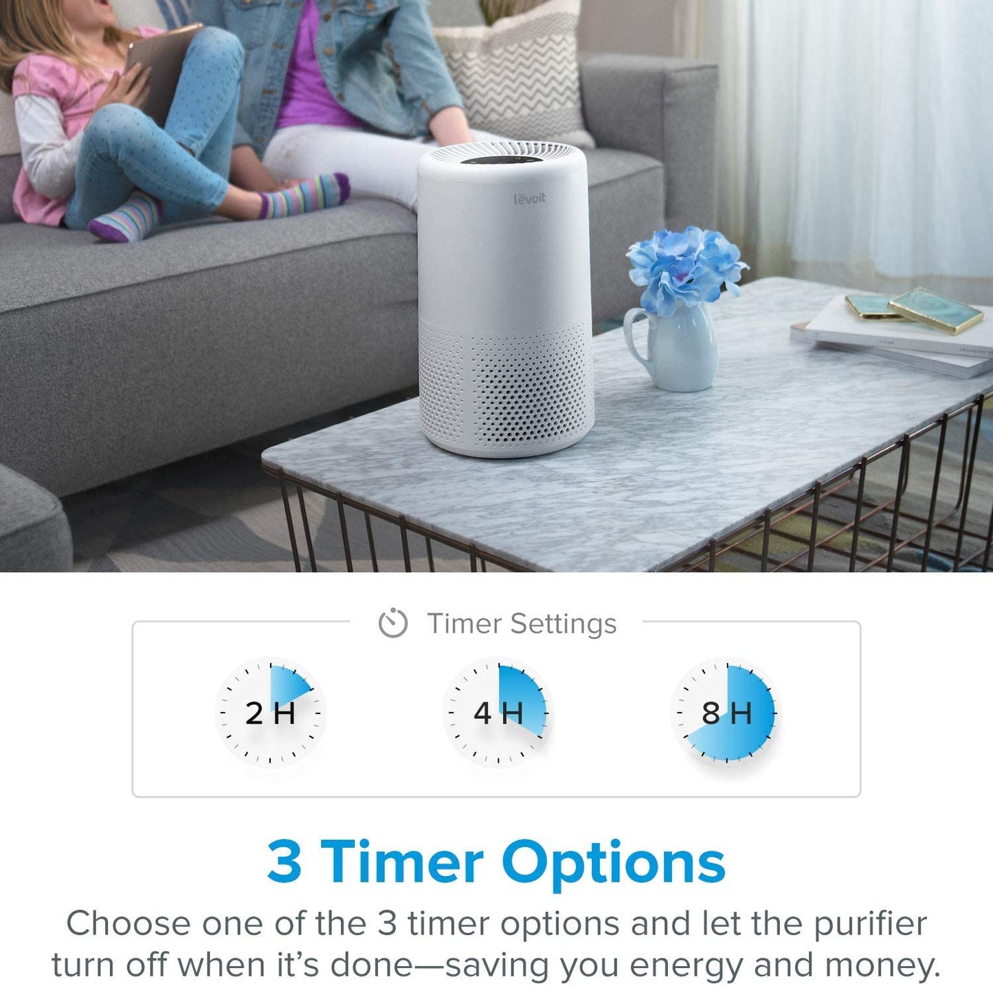 LEVOIT Air Purifier for Home Allergies and Pets Hair, H13 True HEPA Air Purifier Filter, Vista 200