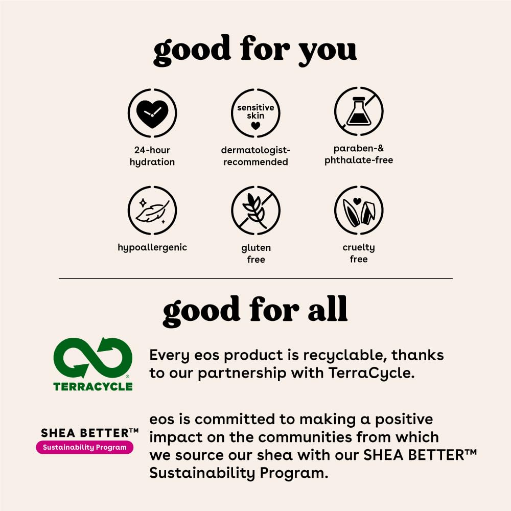 EOS Creme De La Creme Super Balm Minis Vanilla Confetti, Birthday Cake, Salted Caramel, 5ml / 0.169 fl. oz.