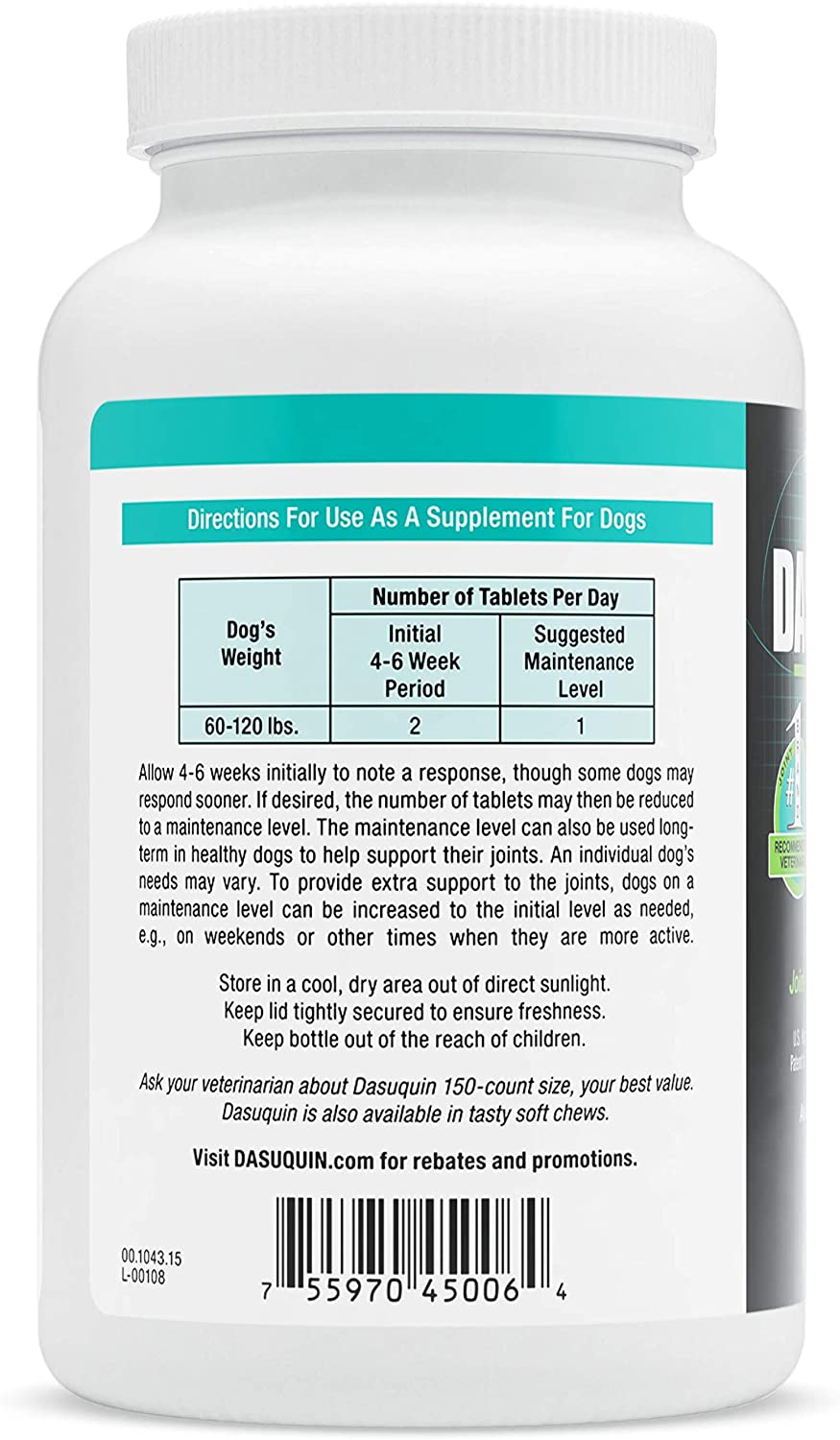 Nutramax Laboratories Dasuquin 84 Soft Chews for Small and Medium Dogs